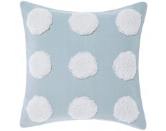 Blue  White Haze Cotton Cushion